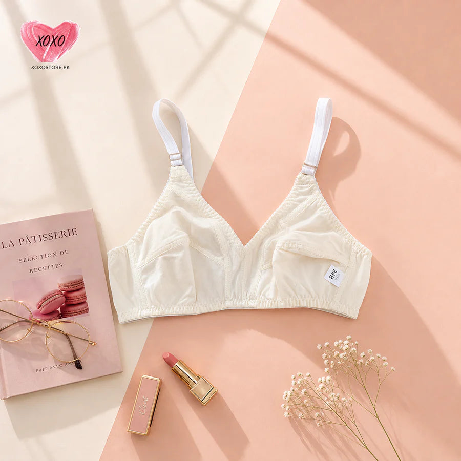 Pack of 4 Xoxo Digital Printed & Simple Cotton Bra's