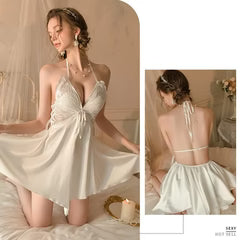 Dream Butterfly Silk & Polyster Women's Dress, Best Gift Ever Nightdress