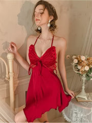 Dream Butterfly Silk & Polyster Women's Dress, Best Gift Ever Nightdress